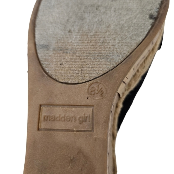 Madden Girl Elivia Peep Toe Slingback Cork Wedge Espadrille Women's Size 8.5 - Picture 10 of 14